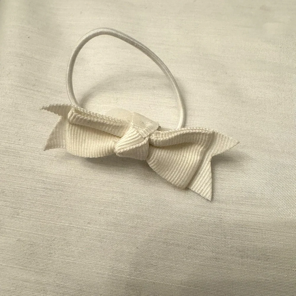 Capezio Girls Tap Dance Shoes Youth Tele Tone Size 13.5 White Elastic Bow‎